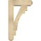 Ekena Millwork Merced Craftsman Rough Sawn Bracket w/ Offset Brace, Douglas Fir, 6"W x 18"D x 30"H BKT0604X18X30MRC04RDF - alternate 3